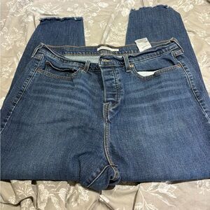 Levi’s wedgie skinny button fly jeans 18W ankle